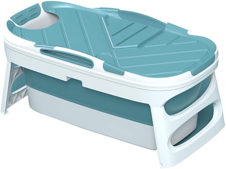 G J F Foldable Bathtub Long Term Temperature Lock Invisible Armrest Bathtubs Plastic Three Stage Design Baby Bathtub Suitable For Home Bath 113 X 64 X 19 Color Blue Amazon Co Uk Kitchen Home