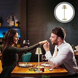2Pack LED CordlessTable Lamp,4000mAh Rechargeable