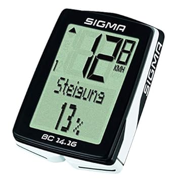 Sigma Sport Bicycle Computer BC 14.16 STS CAD, 14 Functions, Altitude