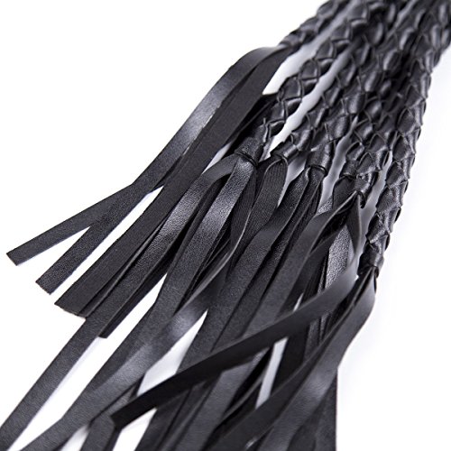 MSsmart (TM) Soft Braided Leather Floggers and Whips for Cosplay Stage Property Kit - Thumbnail 5