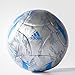 adidas Performance Messi Soccer Ball, Silver Metallic Grey/Shock Blue/Vista Grey, Size 4