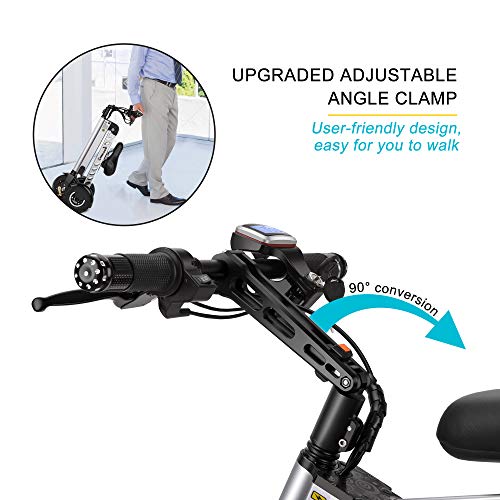 TopMate ES30 Electric Scooter Mini Foldable Tricycle Weight 14KG with 3 Gears Speed Limit 6-12-20KM/H | Full Charge 30KM Range | Especially Suitable for People Need Mobility Assistance and Travel