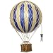 Authentic Models, Travels Light Air Balloon, Hanging Home Decor - 11.80 Inch Height, Historic Hot Air Balloon Model for Home Decor, Detailed Vintage Decorations to Hang from Ceiling - Blue Double