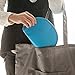 SHAKLAK PDTXCLS HaloVa Toiletry Bag, Mini Travel Cosmetic Bag, Portable Waterproof Makeup Pouch Tote Organizer Bag for Women Girls, Small, Black