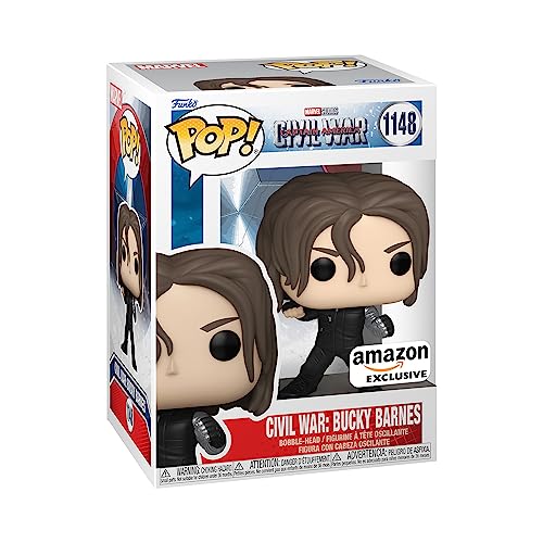 Funko POP! Marvel: Civil War Build A Scene - Winter Soldier - Bucky 6th - Captain America - Collectable Vinyl Figure - Gift Idea - Official Merchandise - for Kids & Adults