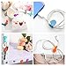 10 Pieces Magnetic Cable Clips Magnetic Cable Organizers Twist Ties Earbuds Cords Winder USB Cable Manager Bookmark Clips, 5 Colors