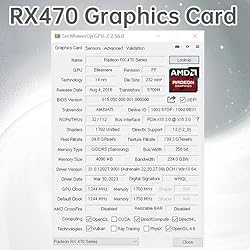 SOYO AMD Radeon RX470 Graphics Card, 4GB GDDR5 256
