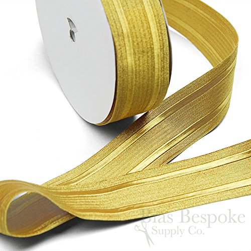 5 Yards of KANE 2" Wide Bullion Braid Military Trim, Yellow Gold