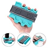 5 Inch Contour Gauge Duplicator Plastic Profile Copy Gauge Contour Gauge Duplicator Standard Wood Marking Tool Tiling Laminate Tiles General Tools (blue)