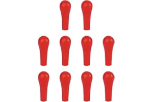 Labasics Red Rubber Pipette Bulb Caps, Laboratory Dropper Rubber Suction Heads, Pack of 30