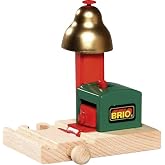 Brio Magnetic Bell Signal, Green - Accessory for Toy Train Sets, Ages 3 and Up