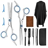 10 Pcs Professional Hair Cutting Scissors Set