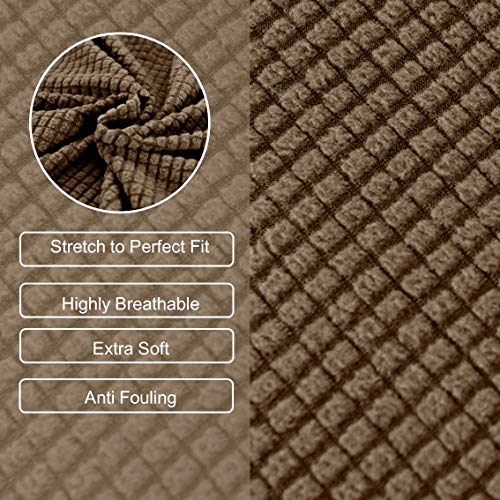 image for Argstar Jacquard Arm Chair Cover, Machine Washable Furniture Protector