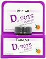Twinlab Vitamin D3 Dots, 2000 IU, 100-Count