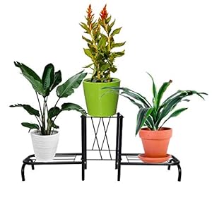 D&V ENGINEERING – Creative in innovation Metal Pot Stand, Black, 85cm-Wide,33cm-Height , 1 Piece