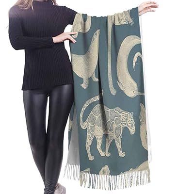 All over Pattern Animal Botany Lemon Lion Burberry Scarf Soft Warm Lightweight Easy To Carry