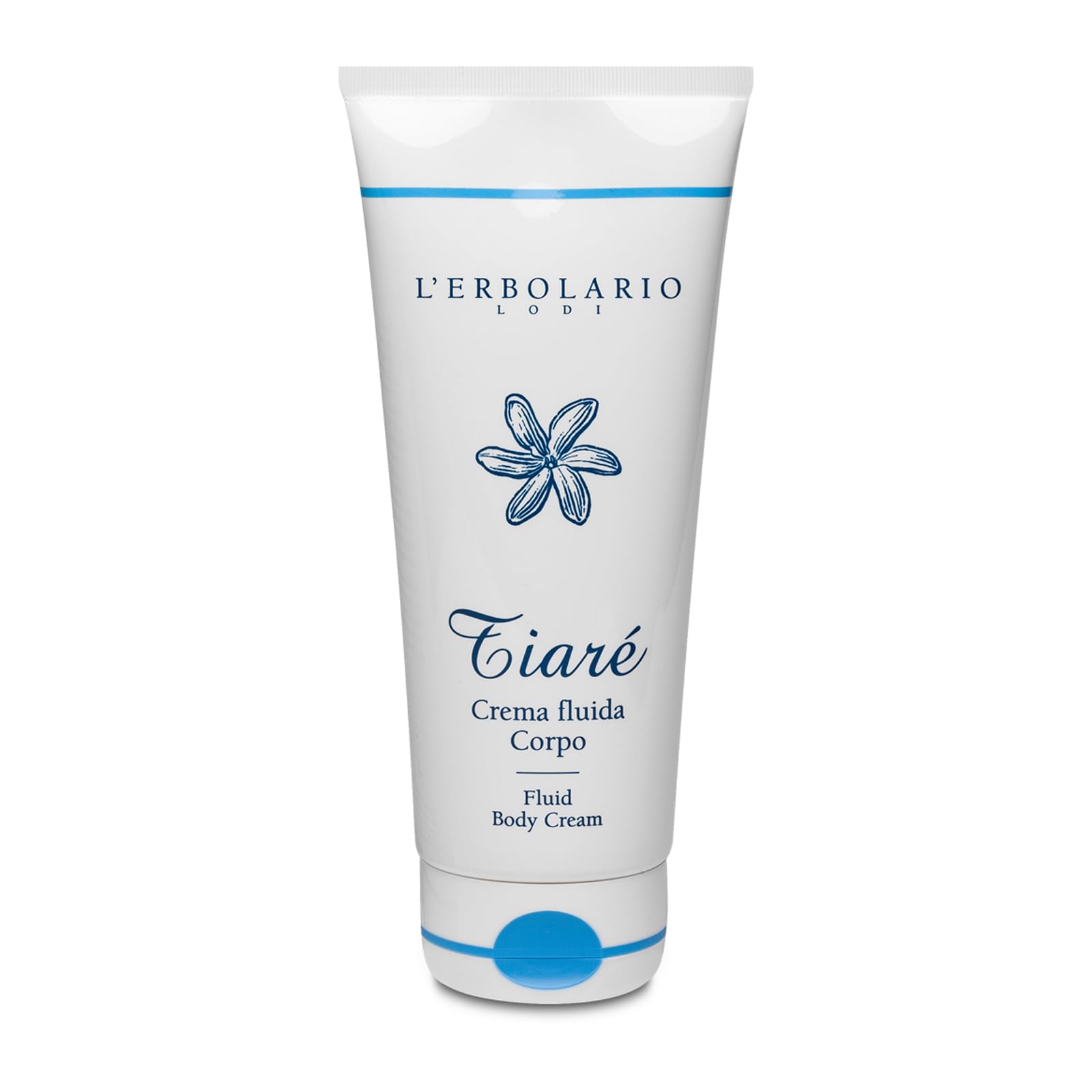 LErbolario Tiare Fluid Body Cream, 200 ml - Body Lotion - With Tiare Flowers - With Monoi and Coconut Milk - Floral Fruity Scent - Cruelty-Free