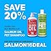 Salmon Oil for Dogs & Cats - Healthy Skin & Coat, Fish Oil, Omega 3 EPA DHA, Liquid Food Supplement for Pets, Supports Joint & Bone Health, Natural Allergy & Inflammation Defense, 16 oz