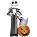 ghi Jack Skellington & His Dog Zero Disney Airblown Inflatable The Nightmare Before Christmas Holiday Decoration By Gemmy