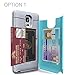 TORU CX PRO Compatible with Samsung Galaxy Note 4 Case - Protective Dual Layer Wallet with Hidden Card Holder + ID Card Slot Hard Cover & Mirror - Metal Slate