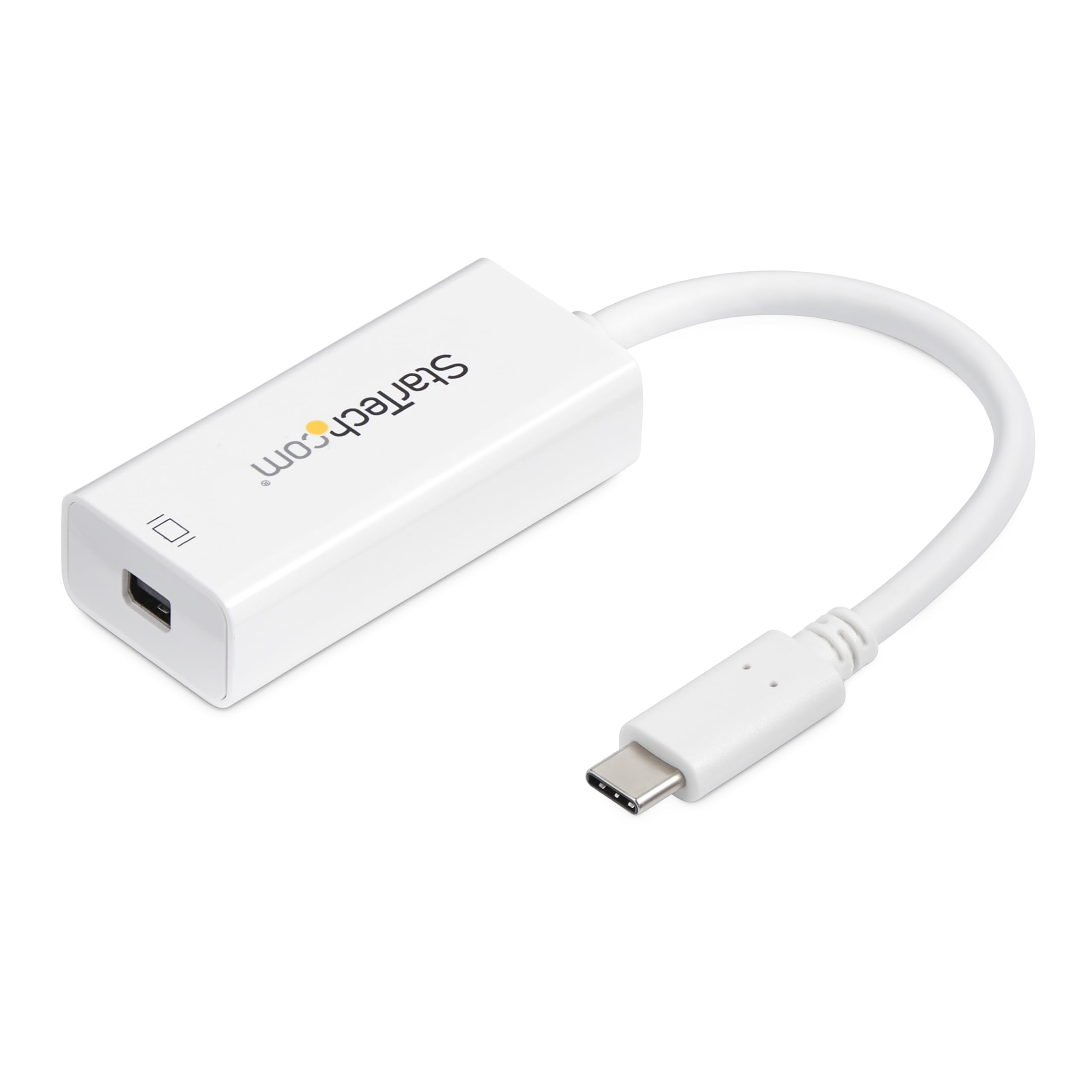 StarTech.com USB-C to Mini DisplayPort Adapter - 4K 60Hz - White - USB 3.1 Type-C to Mini DP Adapter - Type-C to Mini DP Converter (CDP2MDP)