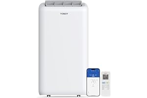 TOSOT 14,000BTU (9,600 BTU SACC) Smart WiFi Portable Air Conditioner with Heater, Powerful Cooling Auto Swing, Dehumidifier, Fan, 24H Timer for Large Room Up to 600 sq ft, AOMI Series