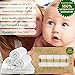 Baby Sophia Baby Wash Cloth - Bamboo Washcloths 100% Natural Organic Cotton Baby Washcloth Qty 6 White 10