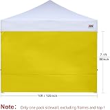 ABCCANOPY 3x3M Gazebo Side Panel Yellow Waterproof UV Blocking view 2