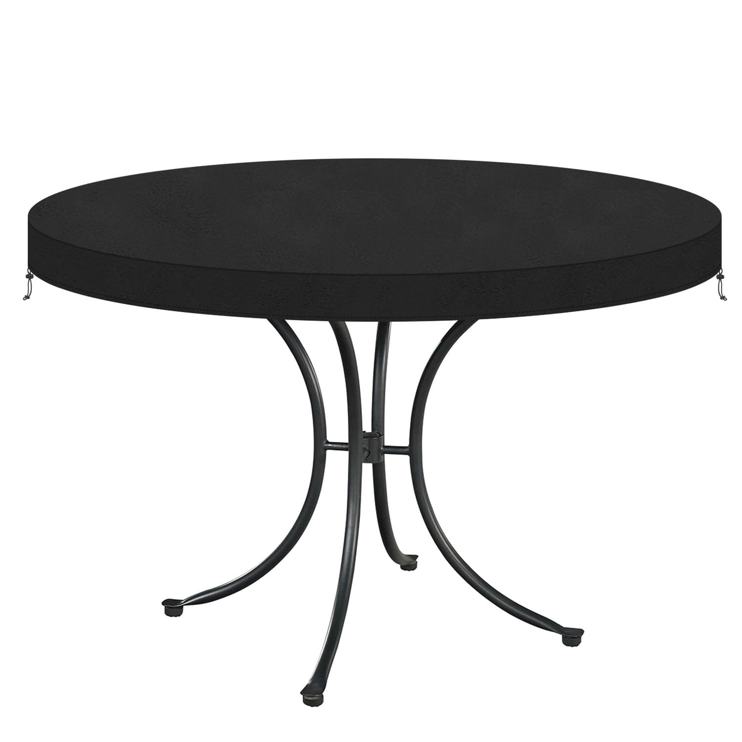 VANSHEIM Round Garden Table Cover Waterproof Outdoor Table Cover Garden Table Top Covers for Garden Furniture Table Covers Oxford Fabric Ø132x10cm