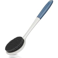 surlees Back Brush for Shower for Men & Women 17" | Body Brush for Wet & Dry Brushing | Exfoliating Body Scrubber & Back Scru
