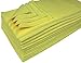 Detailer's Preference Premium Edgeless Microfiber Towels, 350 GSM, Ultra Soft, Lint-Free, Streak-Free, Scratch-Free, Highly Absorbent, for Auto, Home, and Detailing,16x16, 12-Pack, Yellow