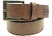 Wolverine Men's Two-Tone Belt With Contrast Logo Patch Brown