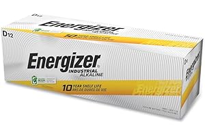 Energizer Industrial LR20, 1.5V, AAA batteries, pack of 12 D size