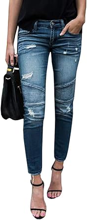 boyfriend fit ripped jeans