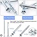 Glarks 30Pcs 4x60MM Heavy Duty Zinc Plated Steel Molly Bolt Hollow Drive Wall Anchor Screws Set for Drywall, Plaster and Tile (M4x60)