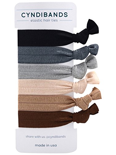 Cyndibands brown gray cream hair ties (classic neutrals…