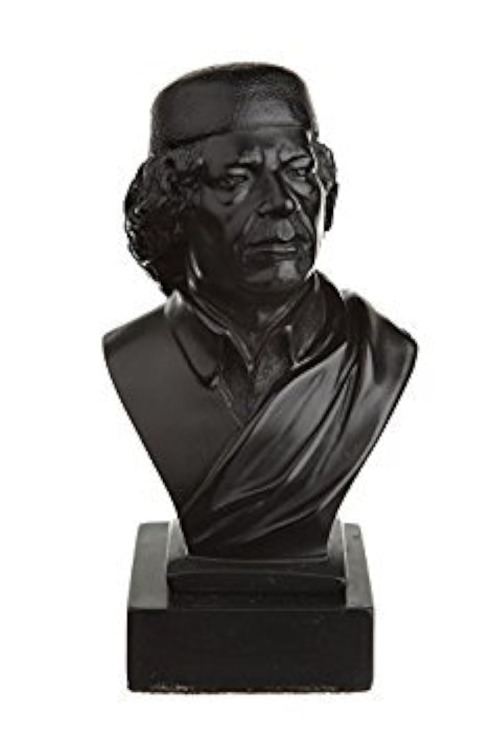 danila-souvenirs Libyan Revolutionary Colonel Muammar Gaddafi Stone Bust Statue 11,5 cm