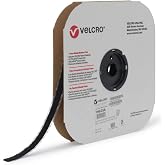 VELCRO Brand Sticky Back Loop Side Only Tape, Black, 75 Ft x 1/2 in | Pressure Sensitive Adhesive Tape For Large Home And Office Projects; Cut To Length For Displays, Labels And Mounting