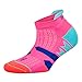 Balega Women's Enduro V-Tech Arch Support Performance No Show Athletic Running Socks (1 Pair), Watermelon/Orange, Medium