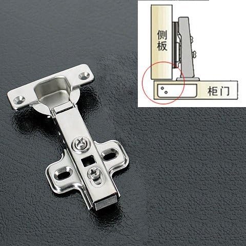 1 Pair/2 pcs Full overlay Cold Steel Rolling Soft Slow Close Kitchen Cabinet Door Hinges by FatColo