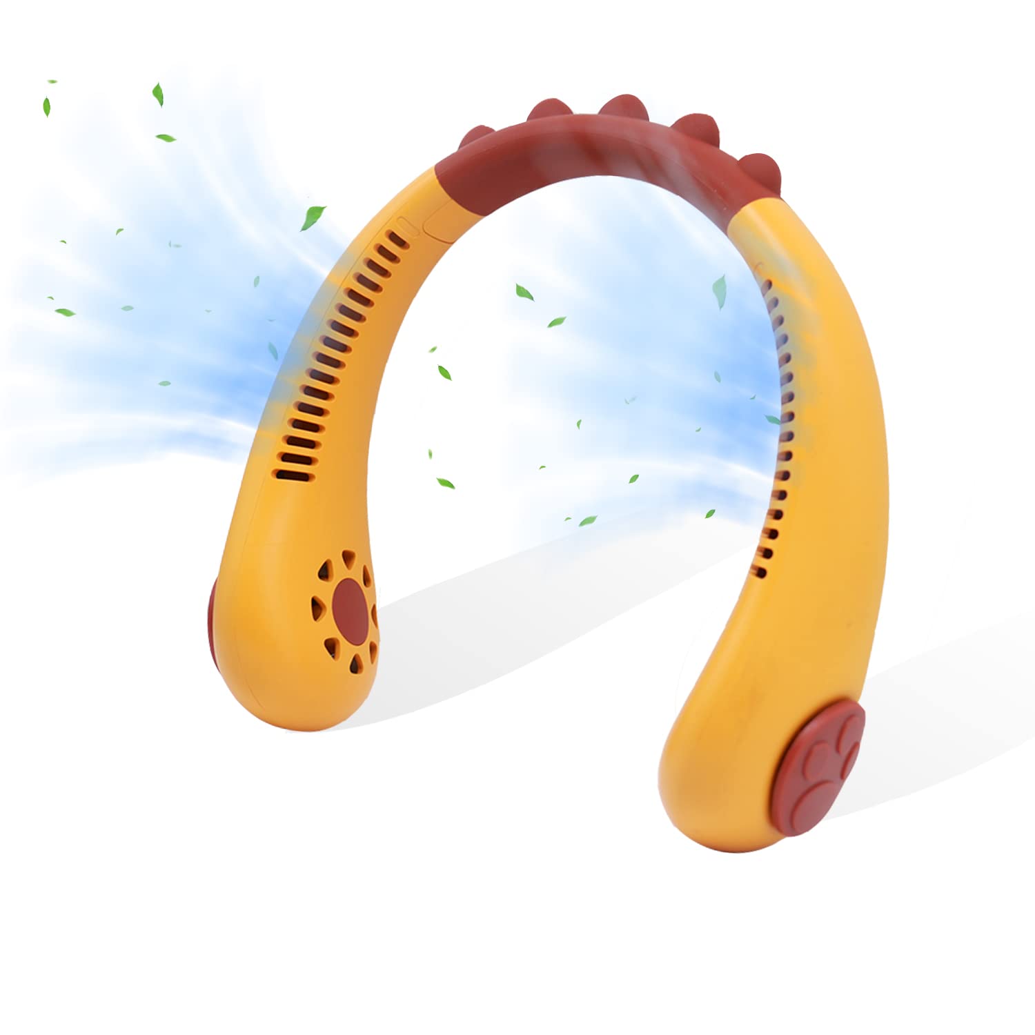 SUPZEOF Portable Neck Fan - Mini Bladeless Cooling Fan, Rechargeable, Wearable, 3 Speeds, Mute, Hands Free for Outdoor Travel