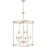 Katerina Nine Light Chandelier Rubbed Brass