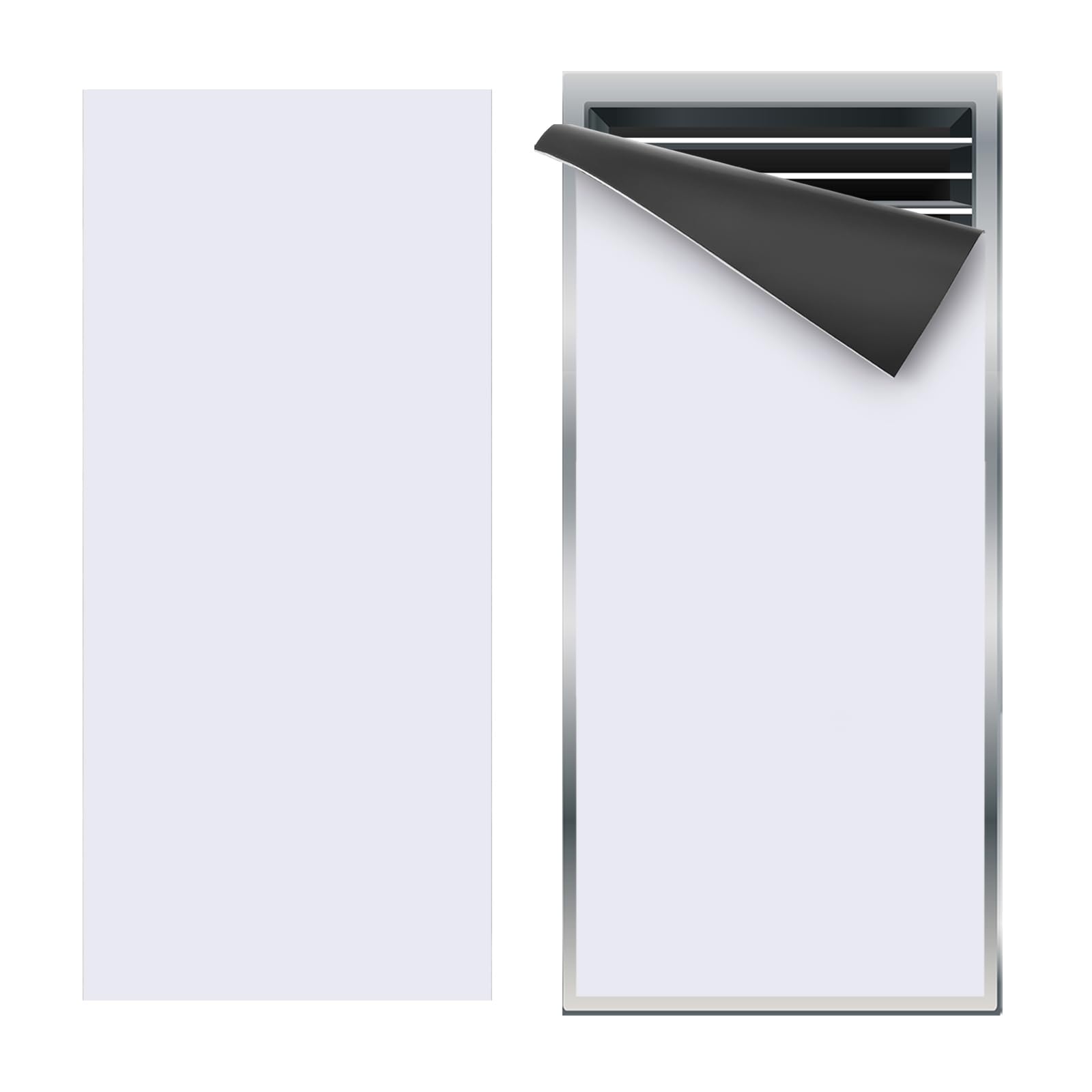 PATIKIL 12"x5.5" Magnetic Vent Cover, Floor Wall Air Registers Cover High Strength Magnetic Vent Blocker for Home RV HVAC Fireplace Furnace, White