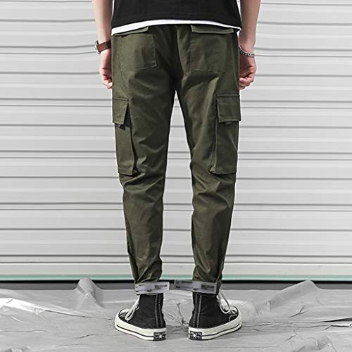 VEZAD Tactical Cargo Work Pants Men Summer Overalls Casual Comfortable Trousers - Thumbnail 2