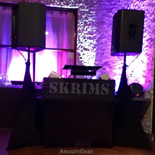 SKRIMS Super Flexible Speaker Stand Stretch Cover, Triple Sided DJ