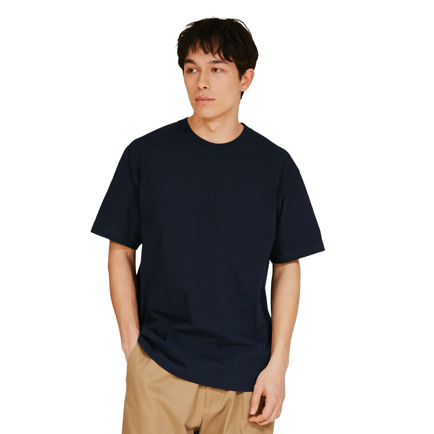Hanes H5180 BEEFY-T Tシャツ ネイビー ヘインズの商品画像