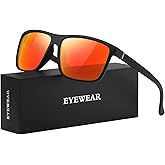 KWHZXGYY Sunglasses Men Polarized Sunglasses for Mens and Womens,Black Retro Sun Glasses Driving Fishing UV Protection