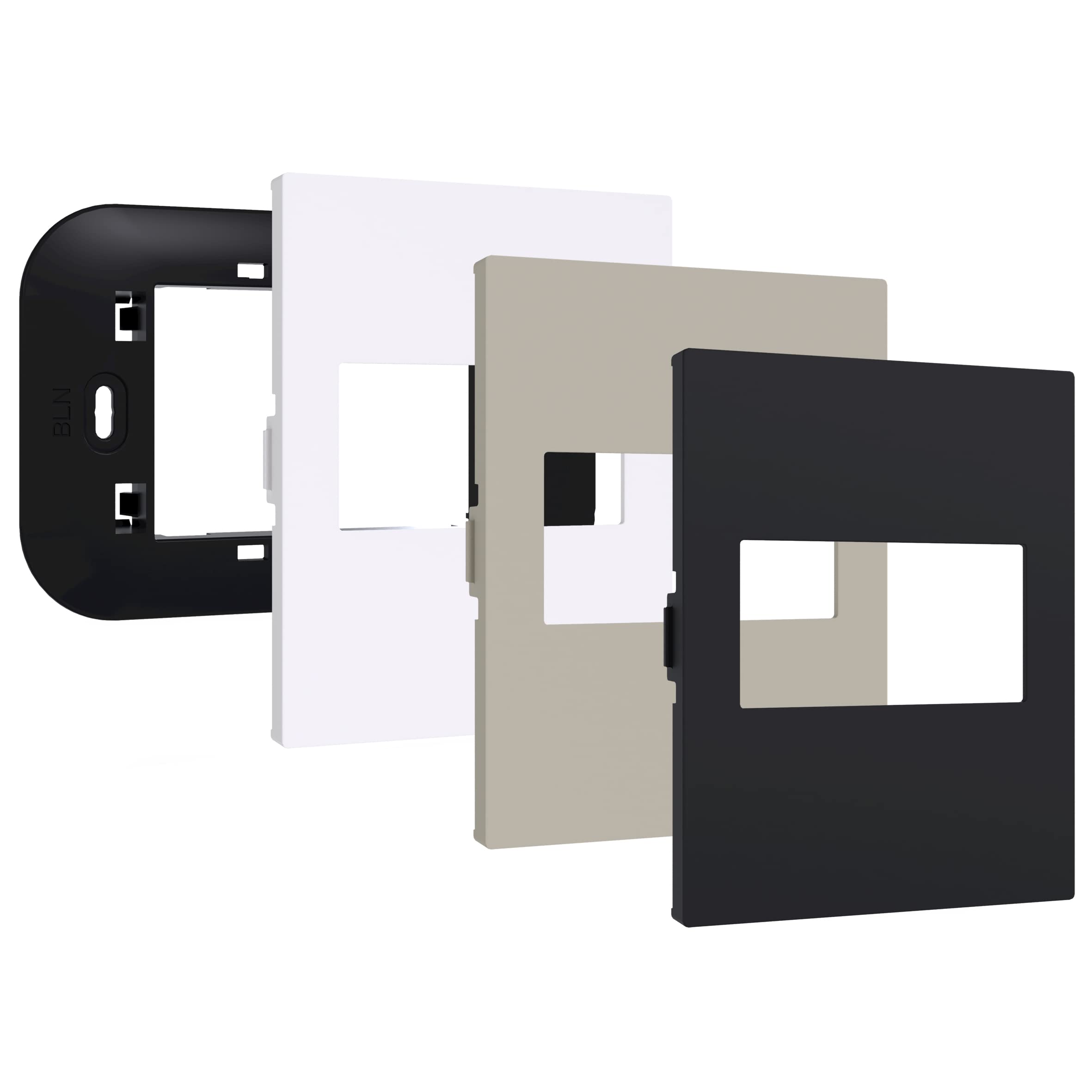 VEMER VE786500 NOW IRIDE/AROS - ClickON Living Now Bticino Kit Compatible with Iride Chronothermostat and Aros Thermostat by Vemer, Faceplates White, Black and Sand