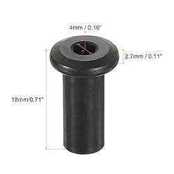 uxcell M6 T-Nuts, 10pcs Carbon Steel Hex Socket