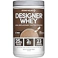 Designer Wellness, Designer Whey Protein Meal Replacement Powder, Organic Superfood Complex Carbs, Vitamins, Minerals, Gluten-Free, Milk Chocolate, 1.72 Pound